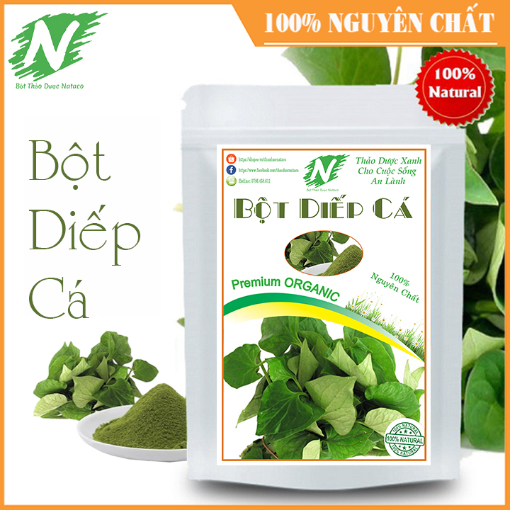 Bột diếp cá nguyên chất 100g