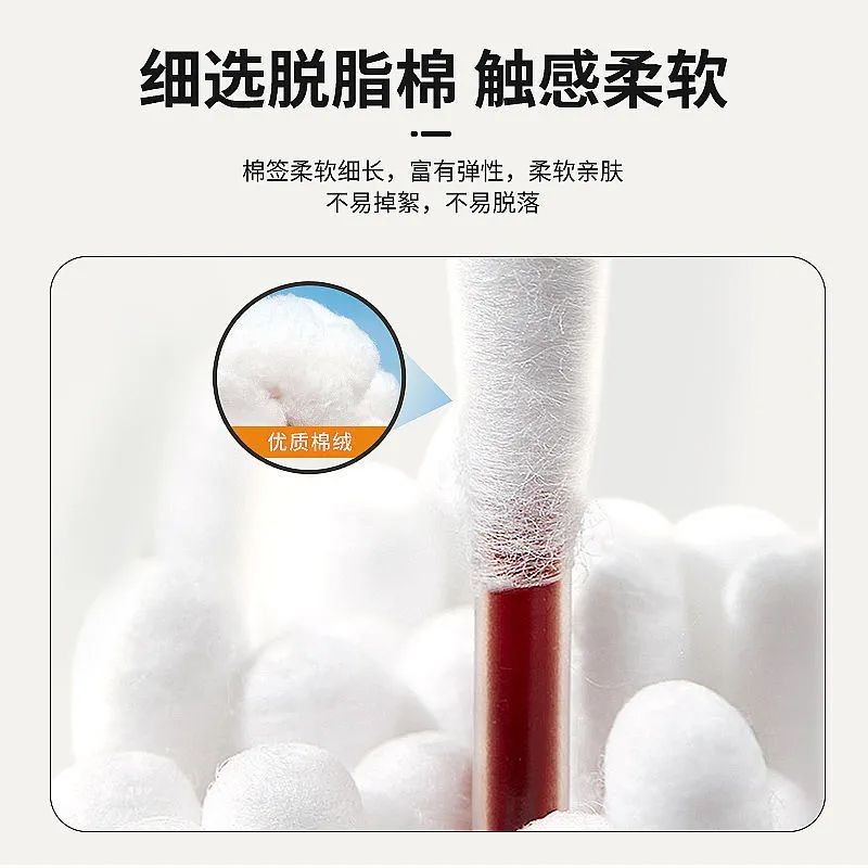 Xiangfu Iodine Cotton Swabs Newborn Baby Disinfection Cotton Swabs Cotton Swabs Iodine Sterile Belly Button Disinfectant LF6.16