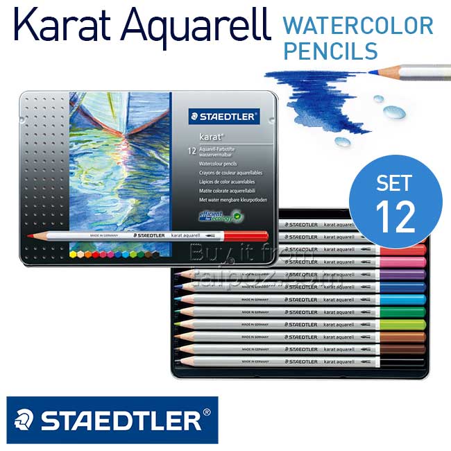 Chì màu nước cao cấp chuyên nghiệp KARAT AQUARELL 125M (Hộp 12 màu,24 màu, 36 màu, 48 màu và 60 màu )