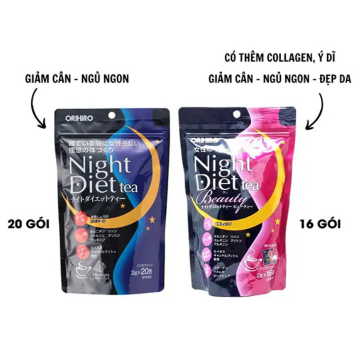 Trà giảm cân orihiro night diet tea nội địa nhật bản
