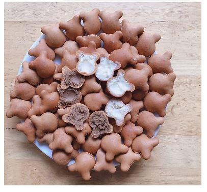 Bánh Gấu Nhân Kem CaCao Bịch 200gram