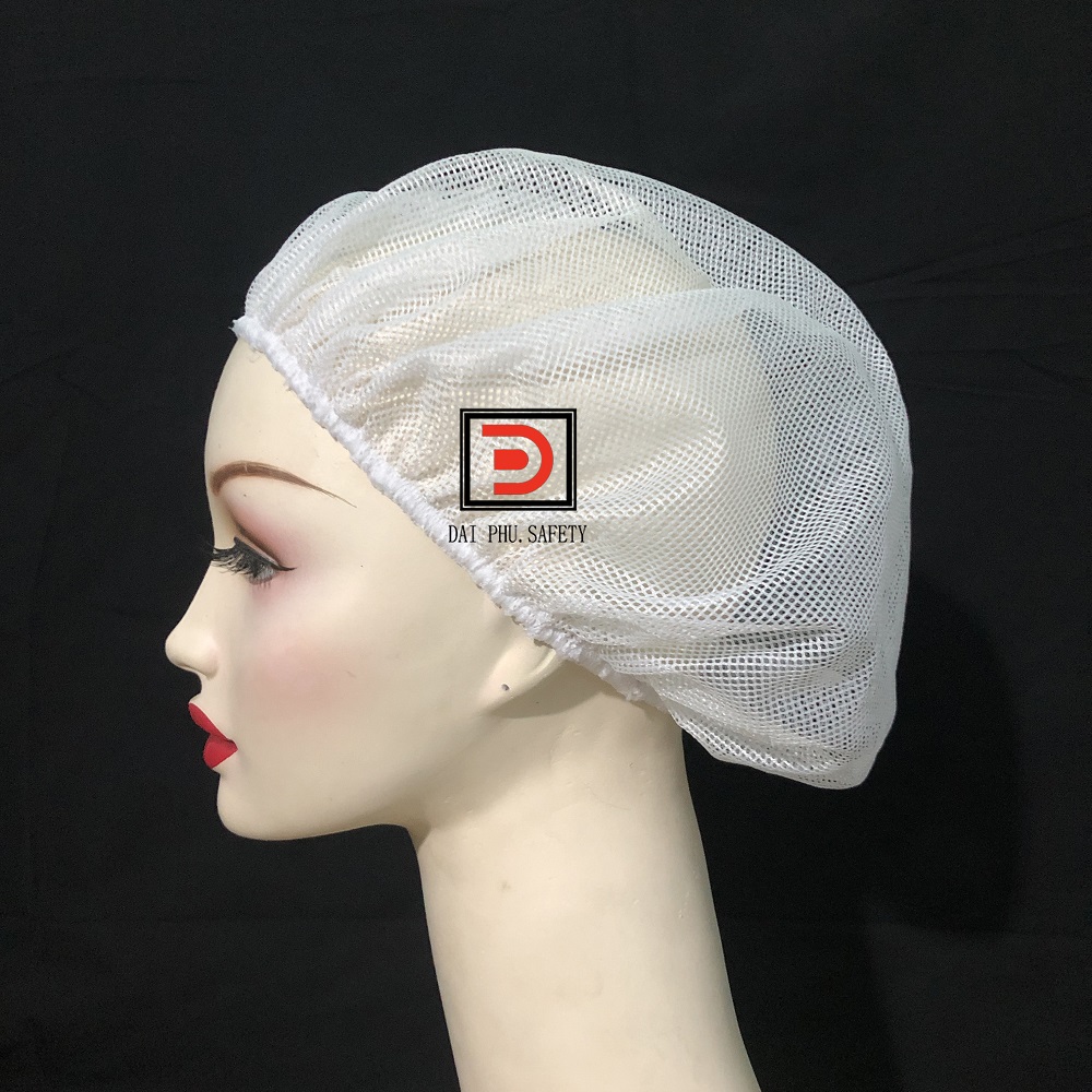 COMBO 10 NÓN LƯỚI TRÙM TÓC TRẮNG (HÌNH THẬT)