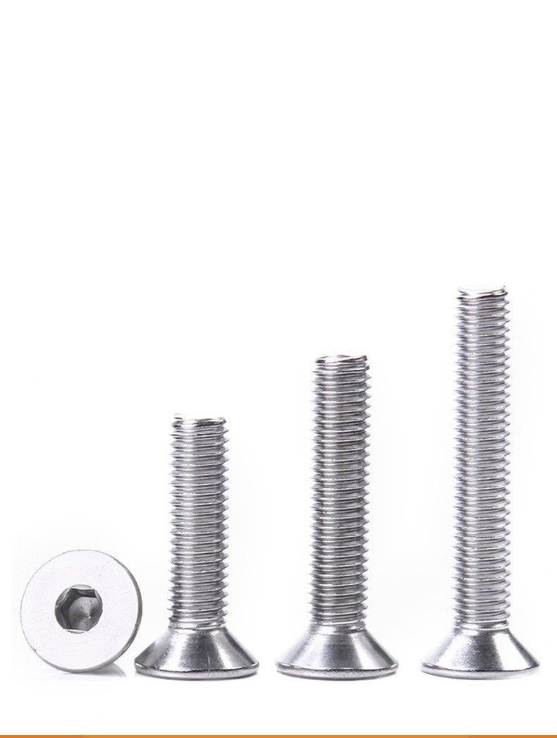 50c bulong lục giác chìm Đầu Bằng INOX 304 M4, M4X8, M4X10, M4X12, M4X16, M4X20,M4X25,M4X30