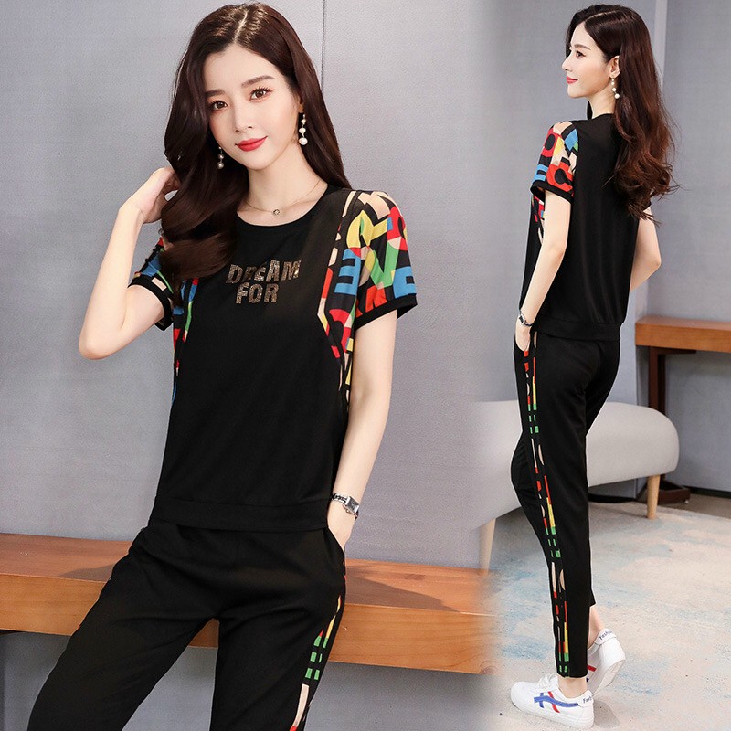 Bộ thun thể thao phối chữ mãu dreamfor