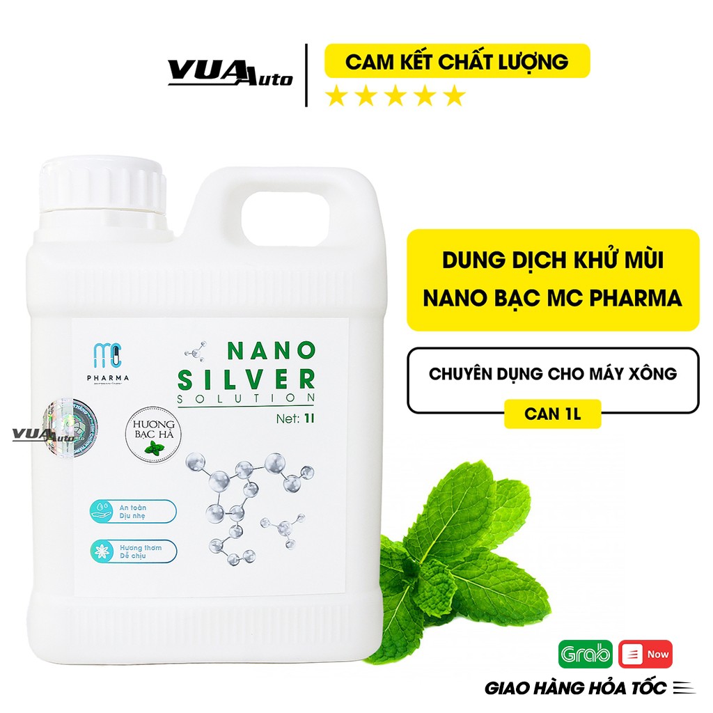 Dung dịch Nano bạc khử khuẩn MC Pharma chính hãng, khử mùi diệt khuẩn hiệu quả, an toàn dịu nhẹ - Can 1L.Lh 0901325397