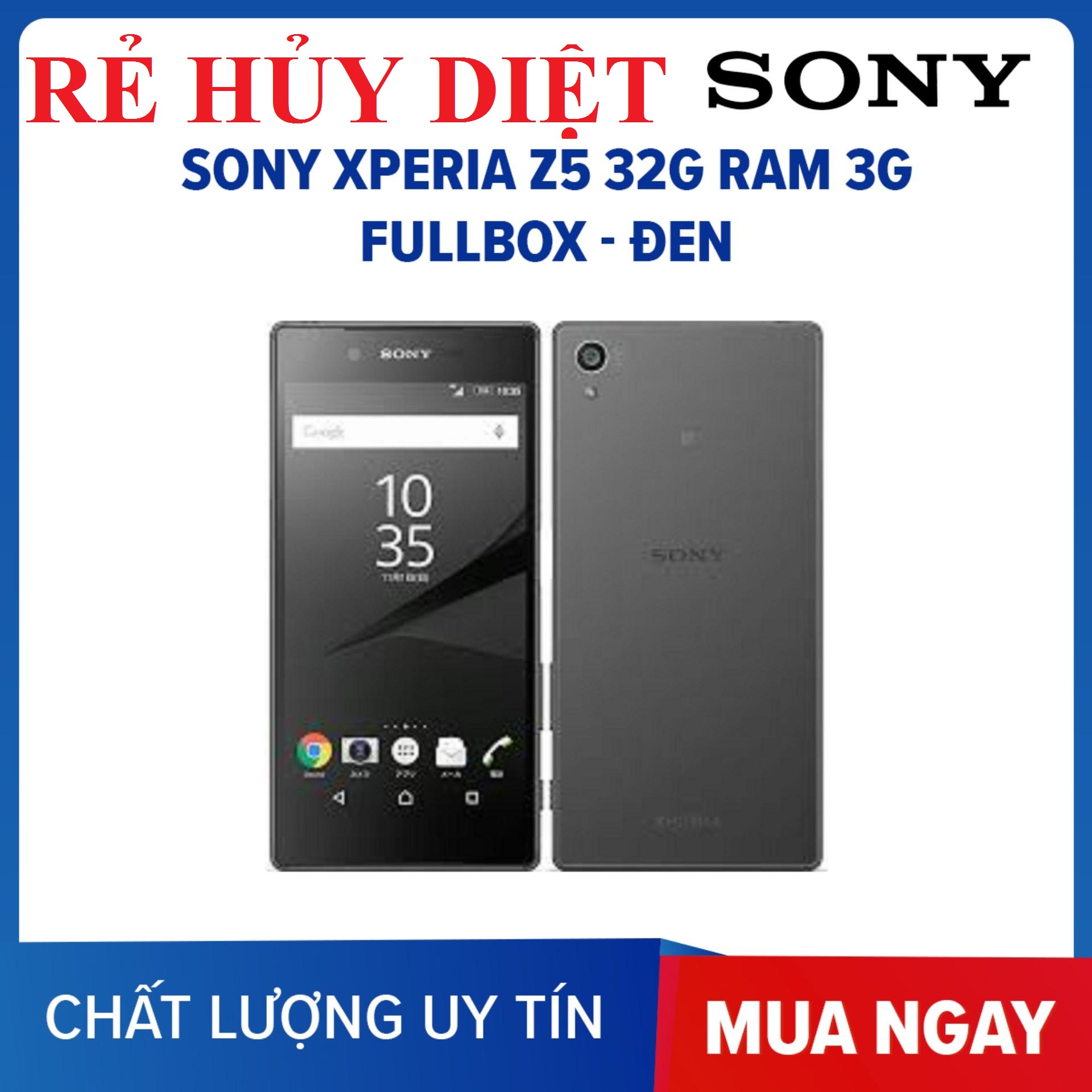 Giảm ₫551,000] Điện Thoại Sony Z5 - Sony Xperia Z5 Chính Hãng Ram 3G/32G  Zin Mới, Màn 5.2Inch, Camera Siêu Nét - Ggs 04 - Tháng 5/2023 - Beecost