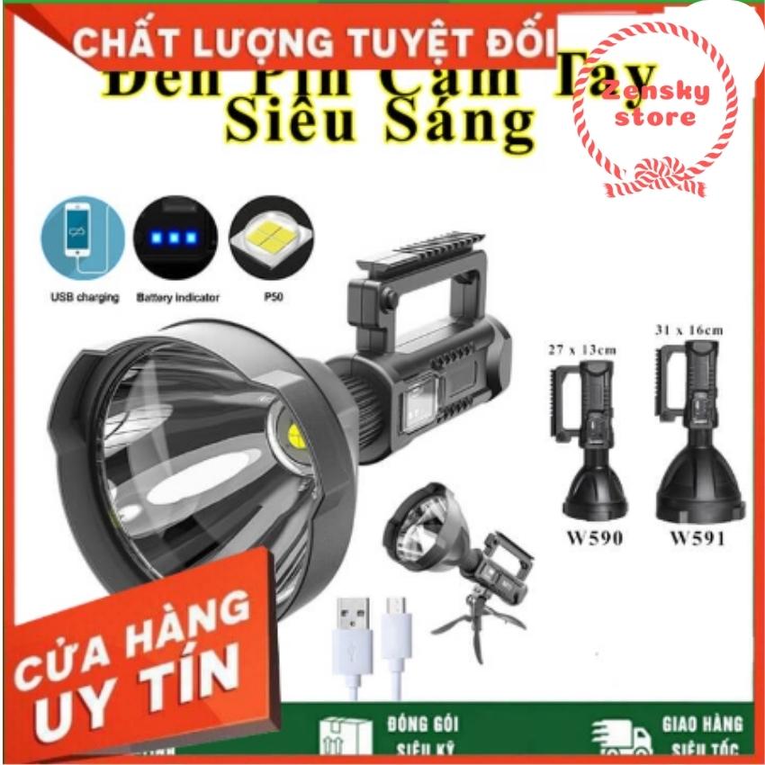 Đèn w591 , Đèn pin sạc cầm tay, Đèn pin siêu sáng có thể chiếu sáng tới 1000m với khả năng chống thấm nước, sử dụng được trong mọi hoàn cảnh thời tiết khắc nghiệt