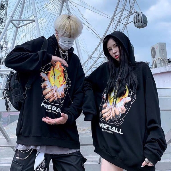 ÁO HOODIE NAM NỮ IN HÌNH BÀN TAY LỬA SIÊU NGẦU TP330