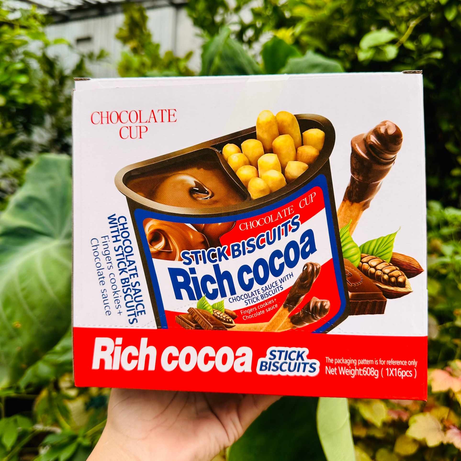 1 thùng bánh quy chấm kem socola 16 hộp rich cocoa
