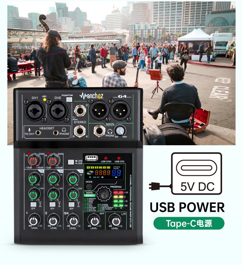 [ SIÊU HOT ] Bàn Mixer G4 PRO Chính Hãng Mới 2023- 88 Chế Độ Vang, 3 Kênh (2 mono, 1 stereo) - Tích Hợp Nguồn 48V - Đầy Đủ Kết Nối Bluetooth, USB, XLR, 6.5mm, Canon- Hát Karaoke Cực Hay Livestream Siêu Đỉnh Thu Âm Chuyên Nghiệp. BH 12T