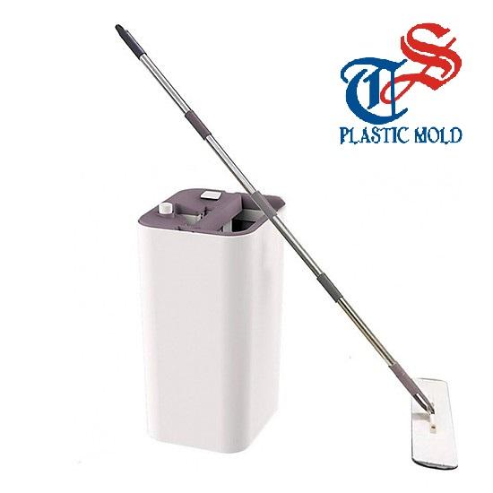 Bộ cây lau nhà tự vắt Microfiber Tashuan 5327 và 1 bông lau nhà tự vắt