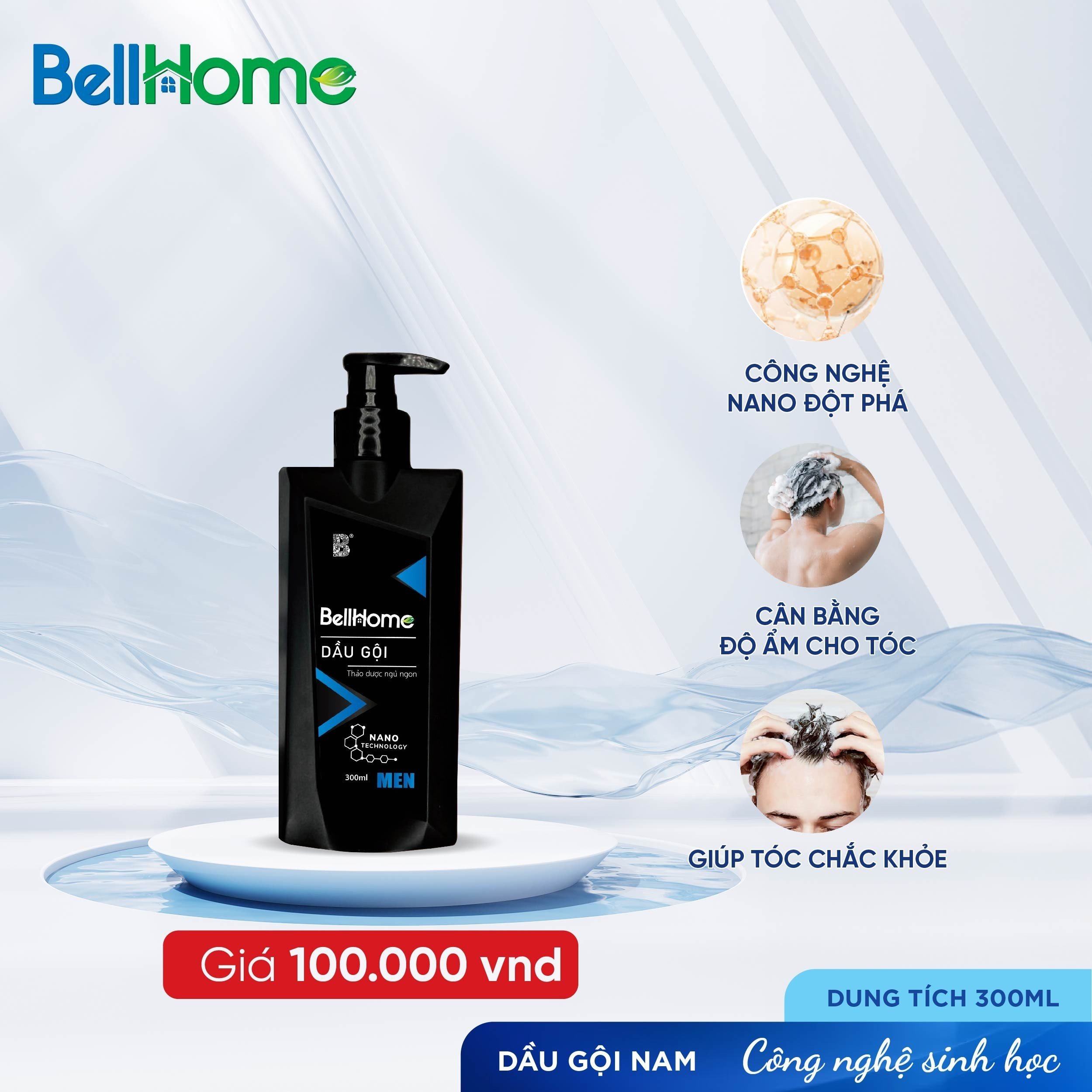 Dầu Gội Nam Công Nghệ Sinh Học Bell Home 300ML