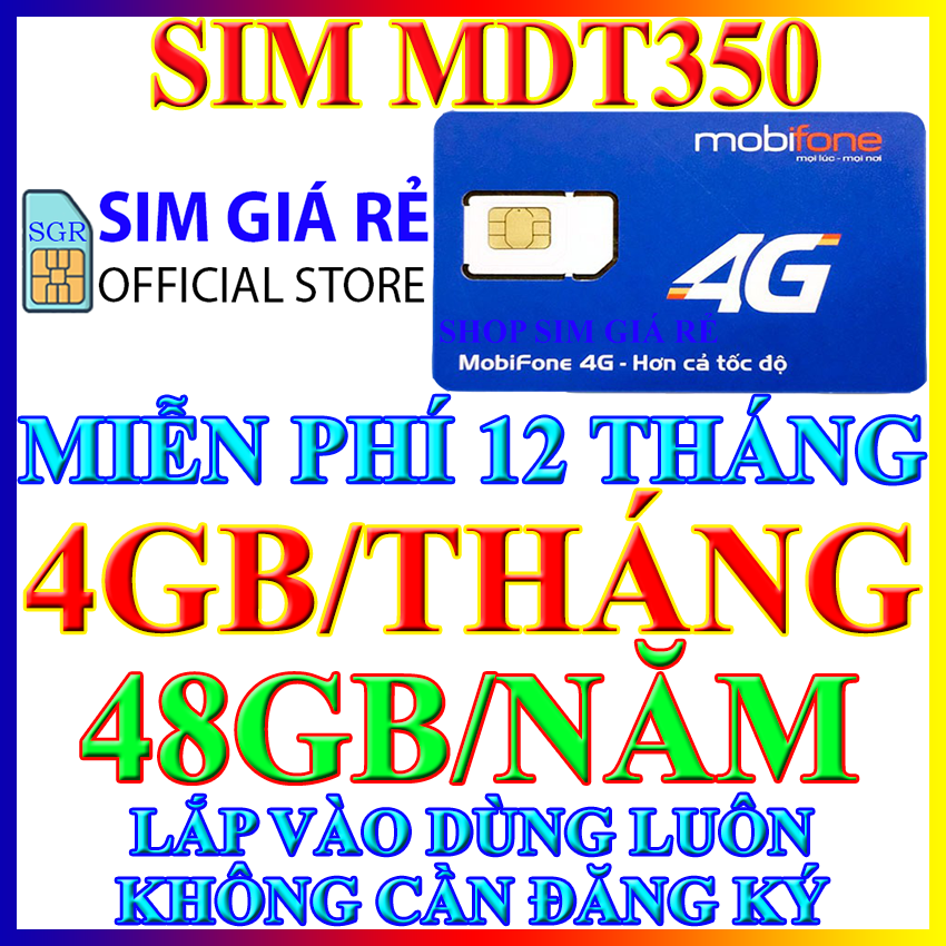 FREESHIP - Sim 4G Mobifone trọn gói 1 năm không nạp tiền MDT255 và MDT250A, Sim 4G mobifone, Shop sim giá rẻ - CHƯA KÍCH HOẠT.