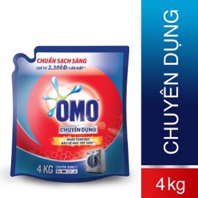 Nước giặt omo chuyên dụng túi 4kg