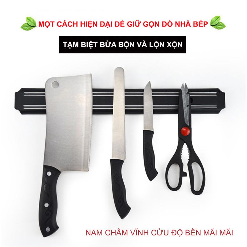 Thanh nam châm treo dao kéo dụng cụ - Giá treo dao kéo nhà bếp- 33cm & 50cm