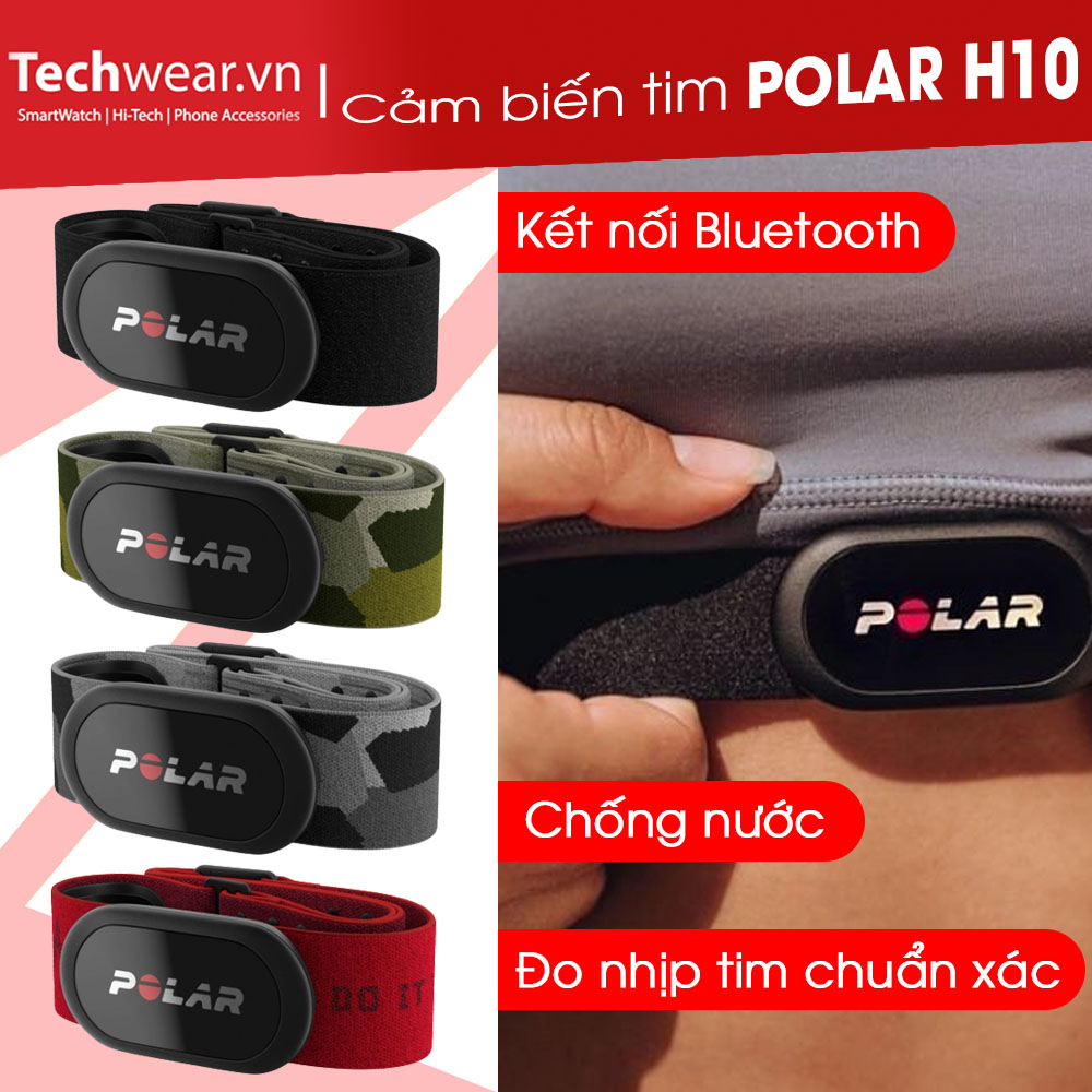 Cảm biến nhịp tim Polar H10 Chính hãng 100% - Bảo hành 12 tháng