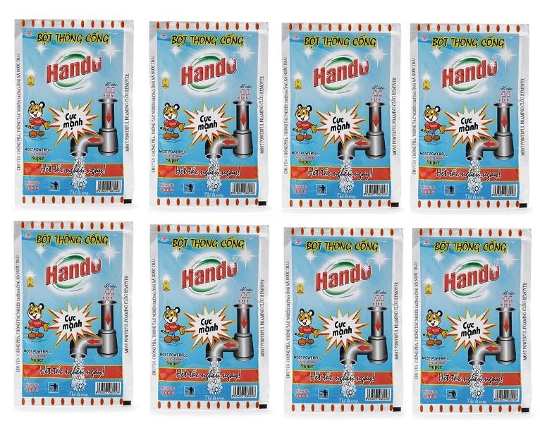 Bộ 8 gói bột thông cống 100g nội địa hando bhkn20