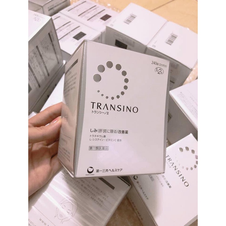 Viên uống mờ nám, sáng da Transino 240 viên Transino White C Clear 120/240 viên xanh Nhật Bản