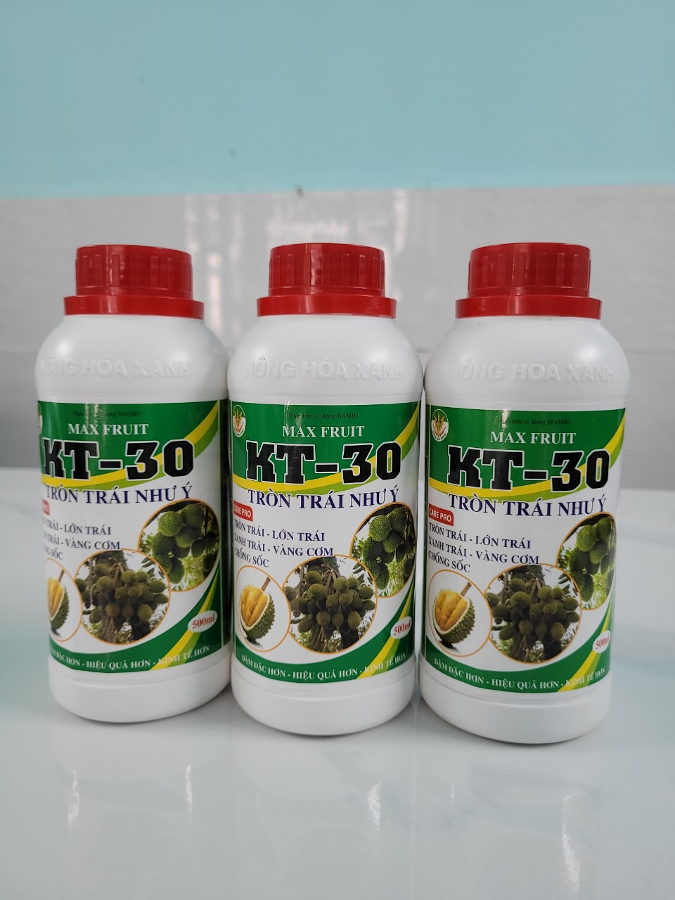 Phân bón lá kt-30, tròn trái như ý, vàng cơm, chai 500ml