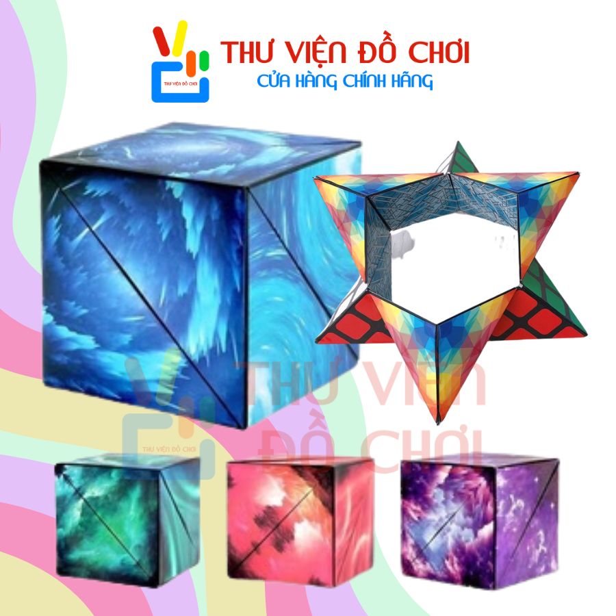 Rubik Xếp 72 Hình Màu Galaxy - Changeable Magnetic Magic Cube - Đồ Chơi Xếp Hình Hình Học - Thư Viện Đồ Chơi