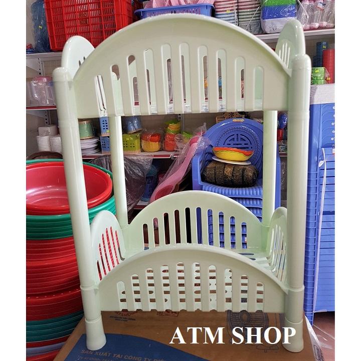 Kệ kiểu 2 tầng Nhựa dày (VIỆT NHẬT)