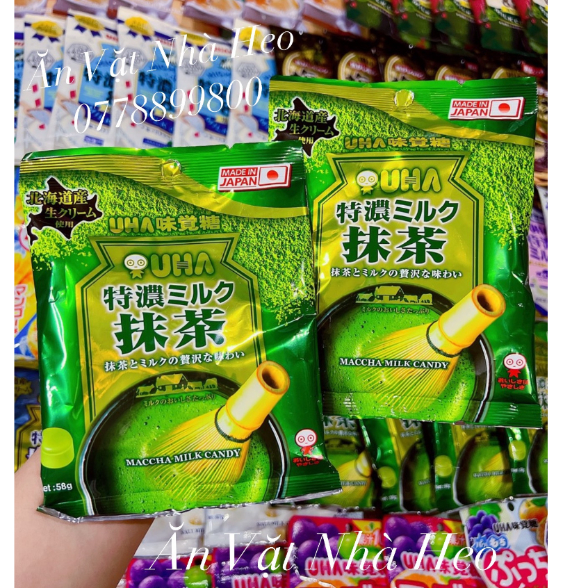Kẹo uha nhật bản vị matcha