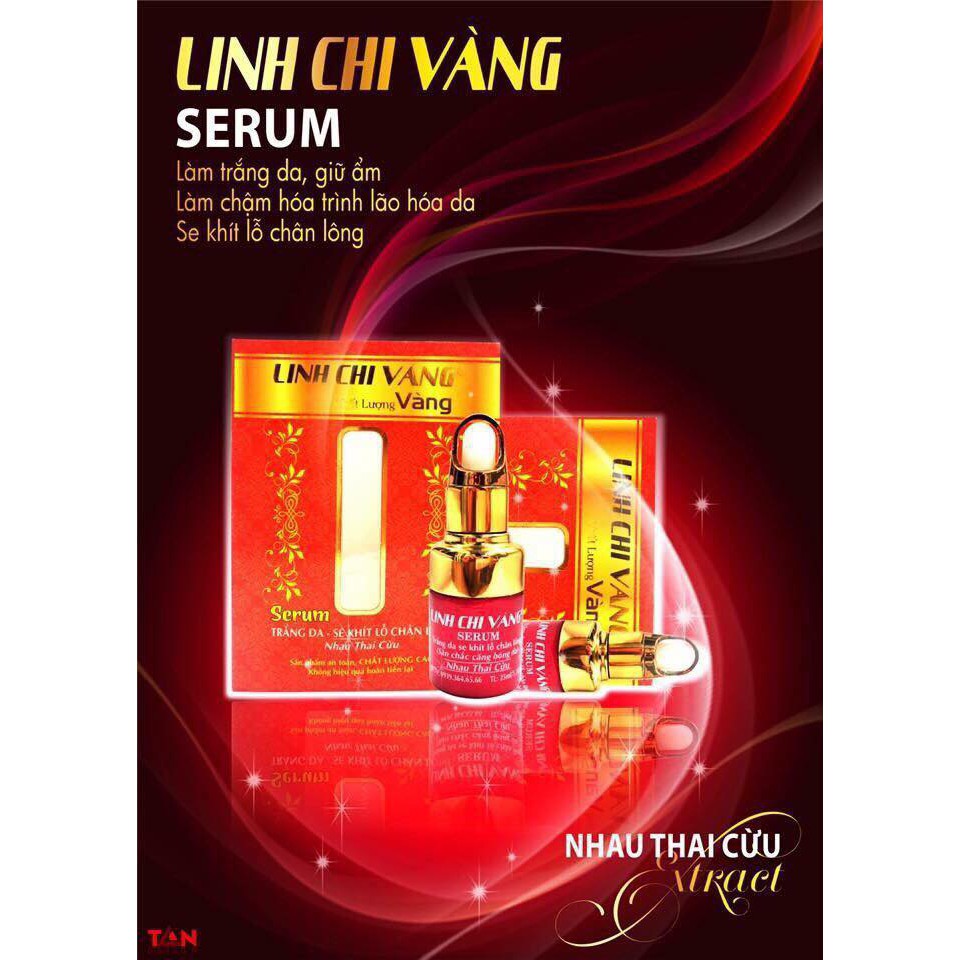 [HCM]SERUM DƯỠNG TRẮNG DA LINH CHI VÀNG 25ml