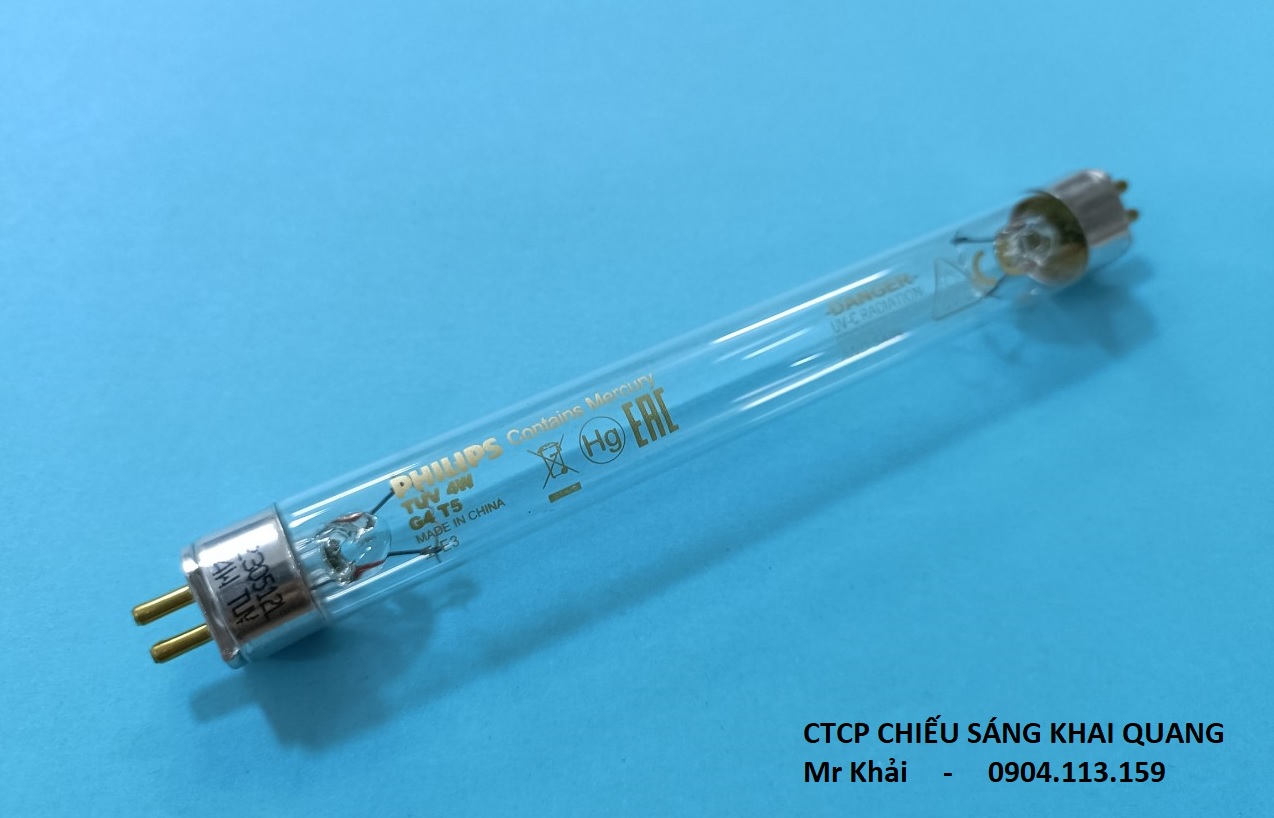 (SALE) Bóng UV diệt khuẩn Philips TUV 4W G4 T5 cho máy Upang, máy Haenim