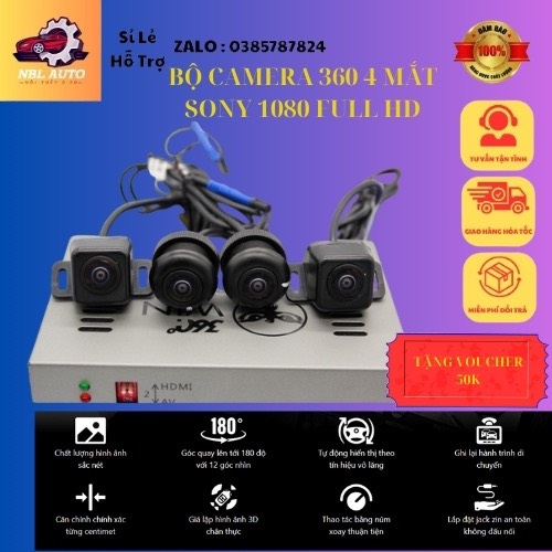 Camera 360 Sony 225 1080P Bộ 4 Mắt