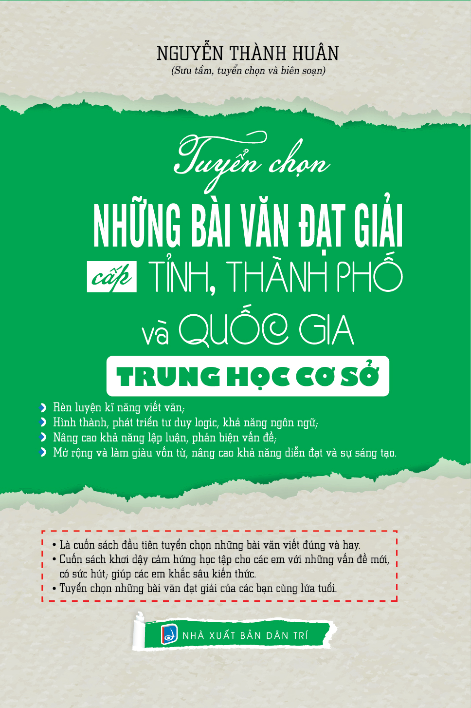 Tuyển chọn những bài văn đạt giải cấp tỉnh, thành phố và quốc gia trung học cơ sở
