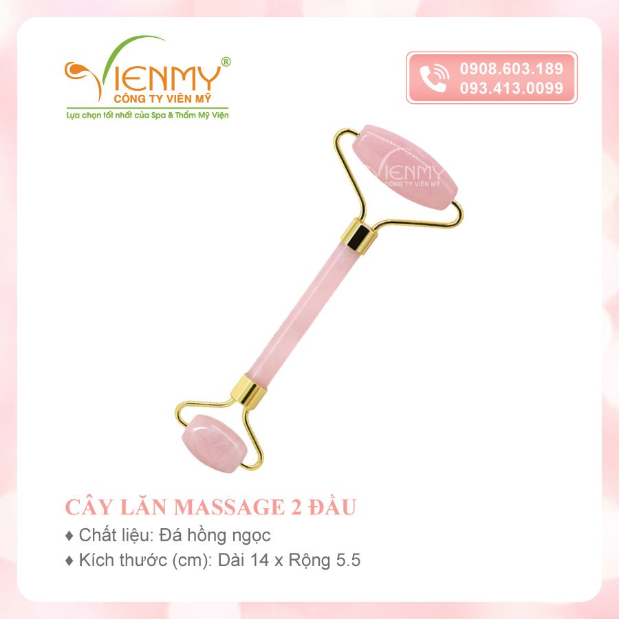Cây lăn mặt đá thạch anh hồng