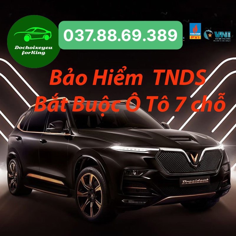 Bảo Hiểm Ô Tô 7 chỗ TNDS Bắt Buộc Không kinh doanh Bảo Hiểm Xe Hơi Bắt Buộc