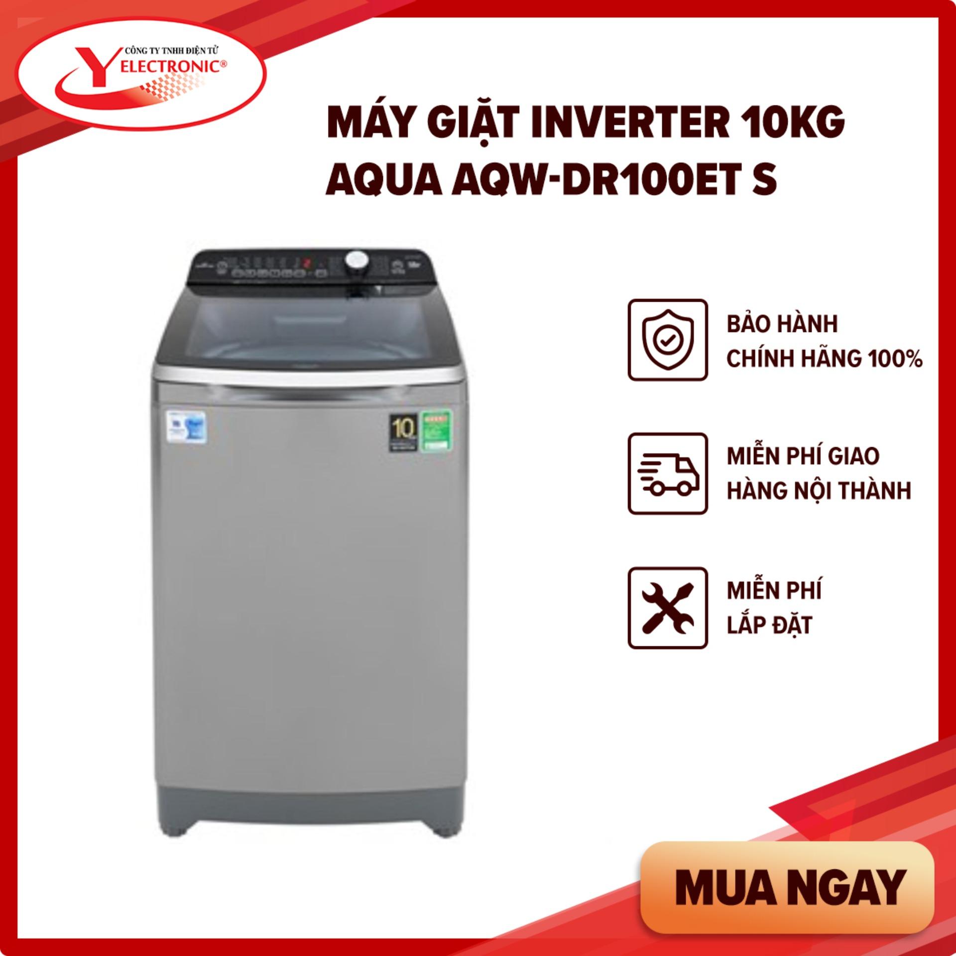 Máy giặt inverter 10kg aqua aqw-dr100et s