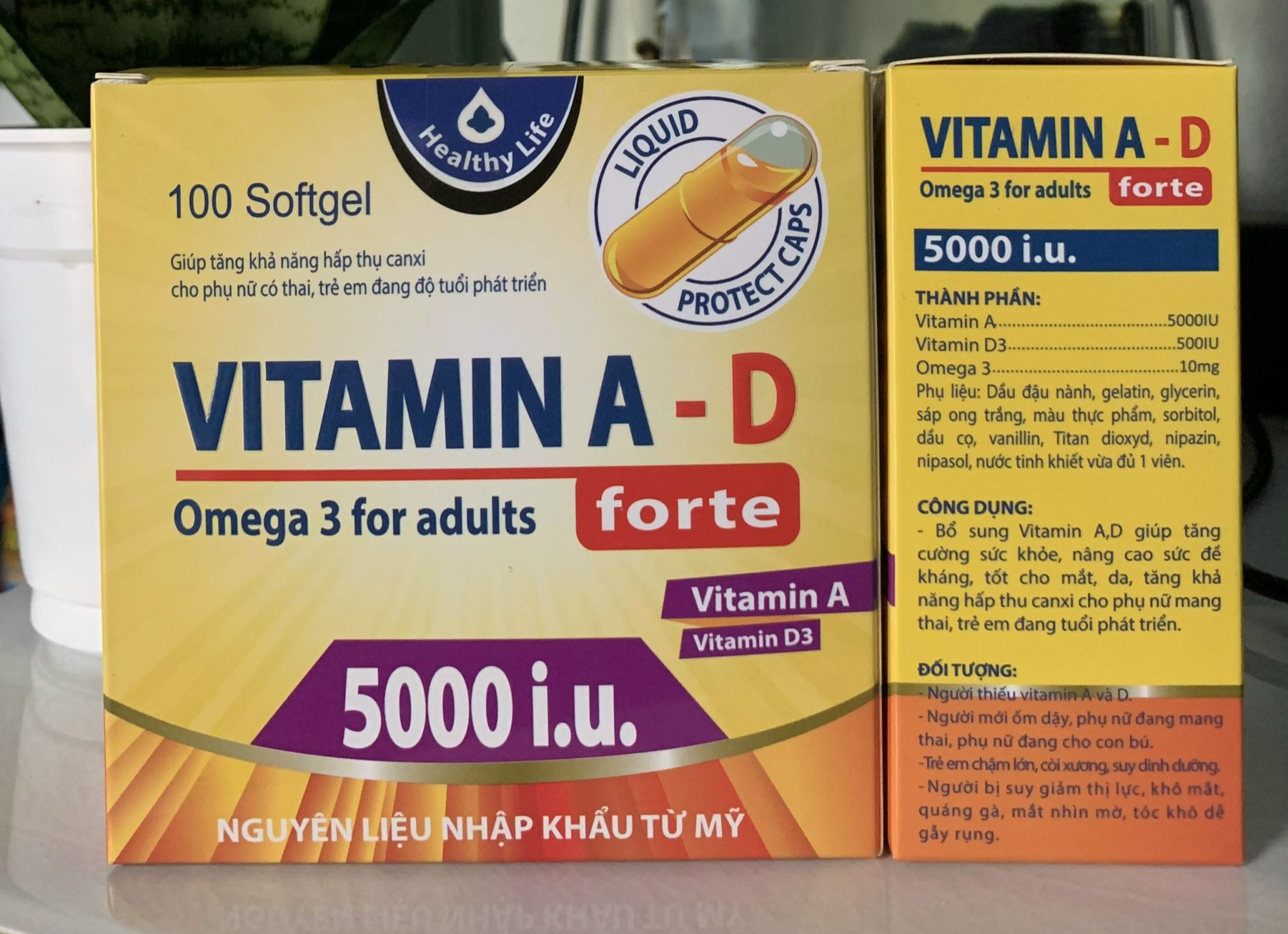 Vitamin A D đẹp da, sáng da, mờ thâm, chống lão hoá Hỗ trợ giảm tình trạng rạn da, da khô nứt nẻ, nếp nhăn , sẹo-Nuôi dưỡng tmosng , tóc chắc khỏe, dưỡng da mịn màng.-Hạn chế quá trình oxy hóa, bảo vệ các sợi collagen, làm chậm quá trình lão hóa.