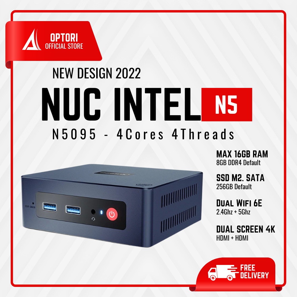 Máy tính để bàn POS - Máy Server PC Mini Intel NUC 11 N5095 RAM 8GB + ROM