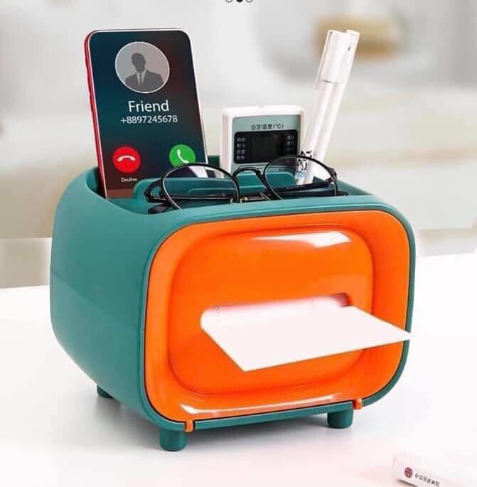 Hộp Đựng Giấy Ăn Dạng Tivi Cute KT: 20.5x11.5x15.5cm