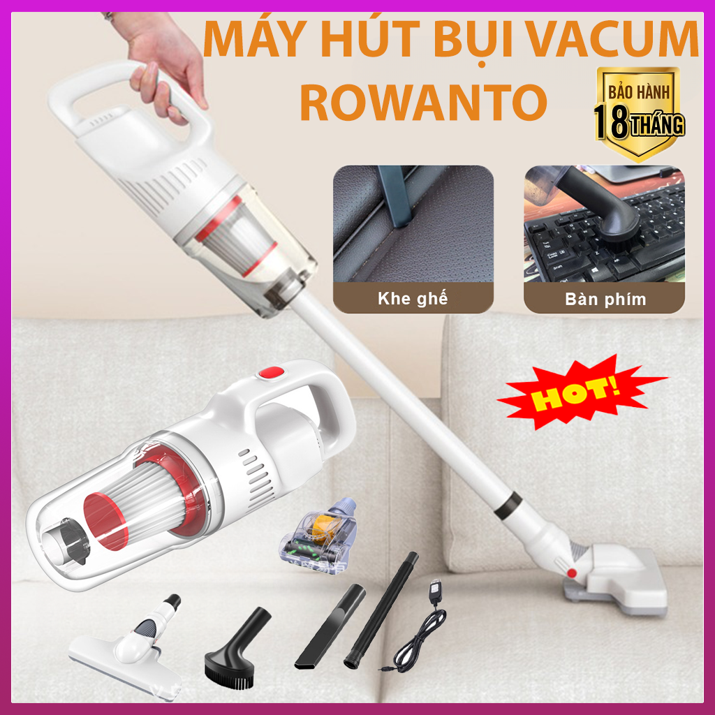 Máy hút bụi thông minh cầm tay, máy hút bụi không dây deerma vc20 plus, vacuum rowanto, máy hút bụi tự động lực hút 12000pa pin 2000mah công suất 120w