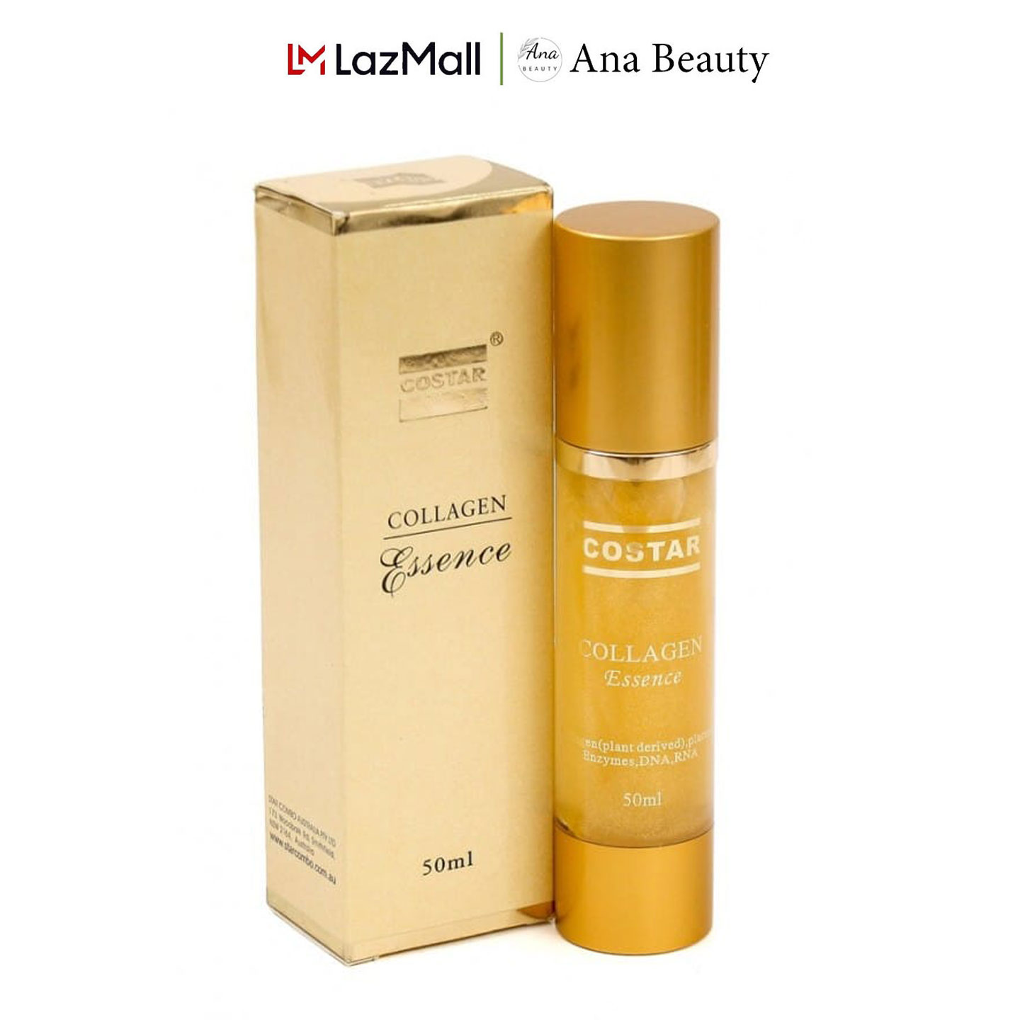 Serum Tinh Chất Collagen Essence Vàng Kết Hợp Nhau Thai Cừu Hộp 50ml Costar Úc chính hãng