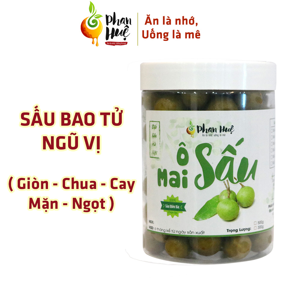 Sấu Bao Tử Ngũ Vị Phan Huệ Đặc Biệt (500gr). Sấu Bao Tử Chọn Lọc. Ăn Là Nhớ. Đặc Sản Hà Nội.
