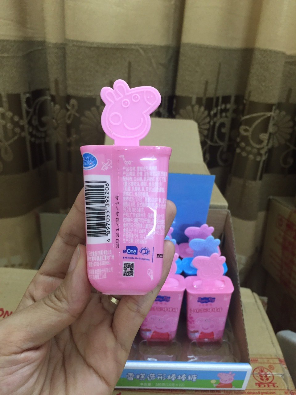 [SIÊU NGON] LẺ 1 KẸO MÚT QUE KEM PEPPA PIG NHIỀU VỊ CỤC ĐÁNG YÊU