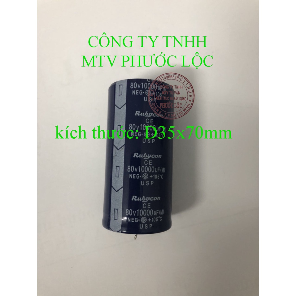 Tụ nguồn cho amply 80v- 10000 uf