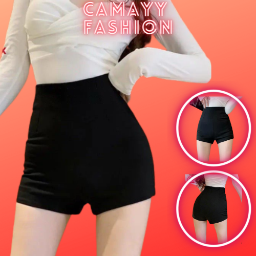 Quần shorts dance khóa sau, quần shorts nữ cạp cao m832