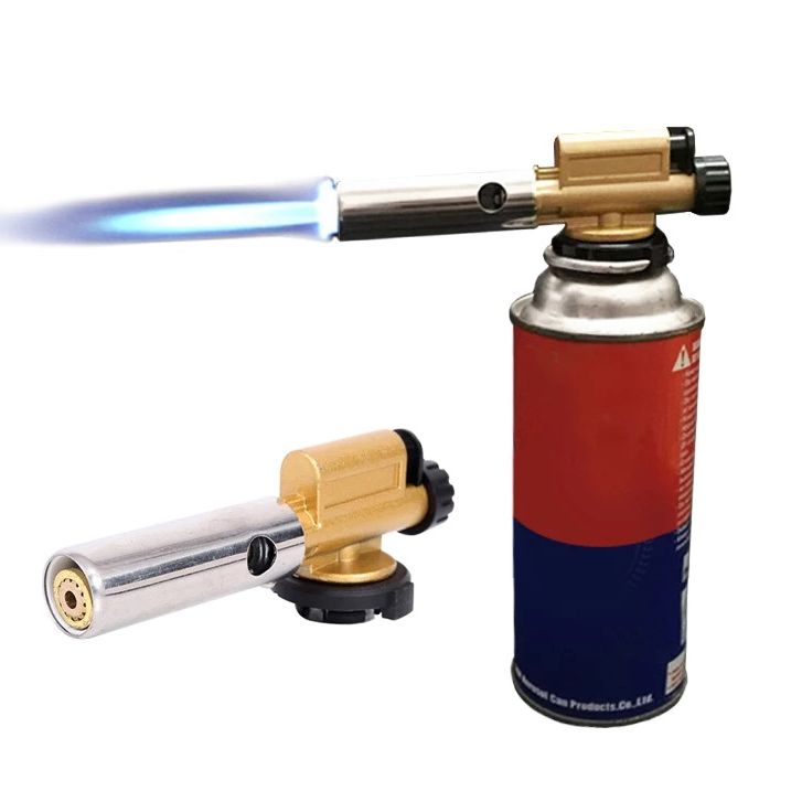 Đèn khò gas cầm tay ống đồng đánh lửa tự động cực nhạy, điều chỉnh nhiệt độ cao an toàn,lửa mạnh - Đầu khò gas công nghiệp khè lửa đốt than, nấu ăn