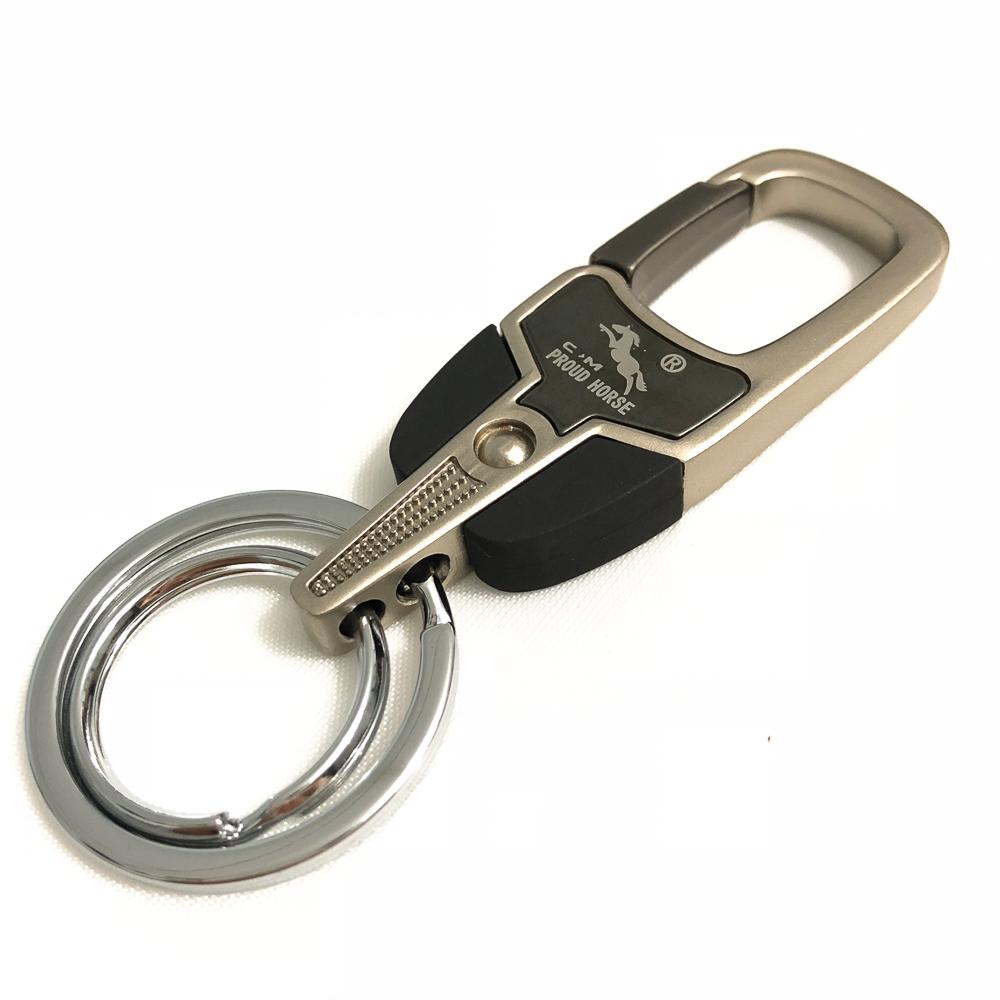 Móc khóa PROUD HORSE OM024 thép inox không gỉ gài thắt lưng quần móc chìa khóa ô tô xe máy thời trang tiện dụng