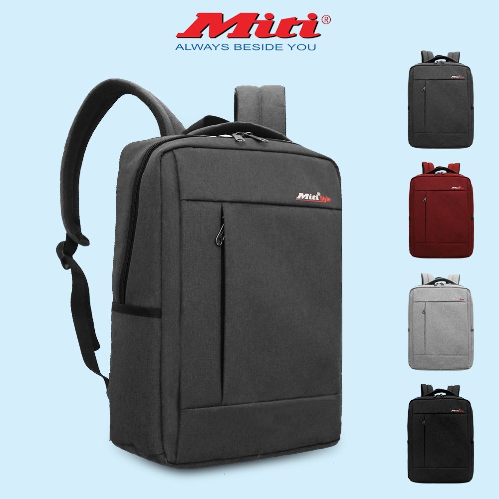 ❉☃♞ balo laptop miti bl3748 đi học công sở chất liệu cao ngăn đựng laptop 14 inch