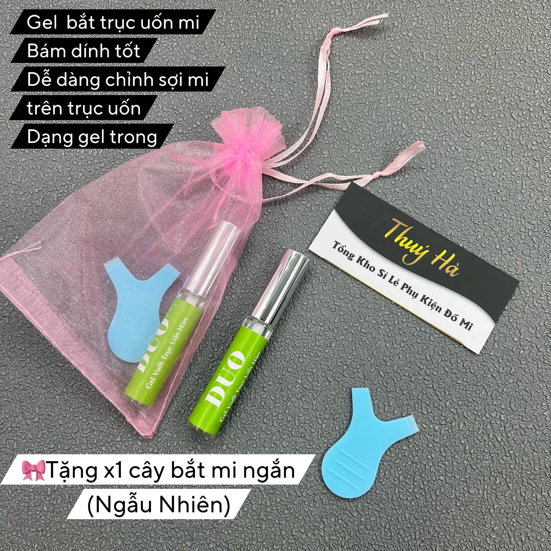  Gel bắt trục uốn mi DUO Hàn Quốc  Tặng 1 cây bắt mi ngắn _7ml_bắt cực dính Thúy Hà 