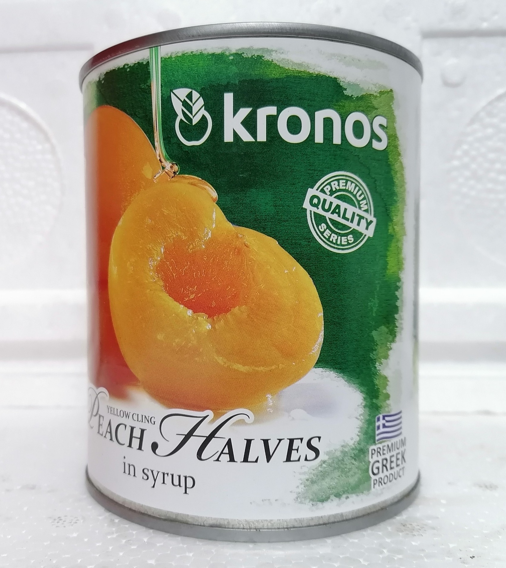 [Hộp lớn 820g] Đào tươi ngâm si rô [Greece] KRONOS Peach Halves in Syrup