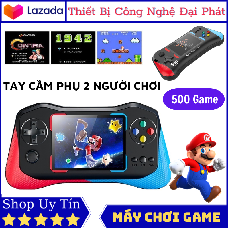 Máy chơi game cầm tay m8 plus máy chơi game sup kèm tay cầm 2 người chơi kết nối tivi tích hợp sẵn 500 game kinh điển