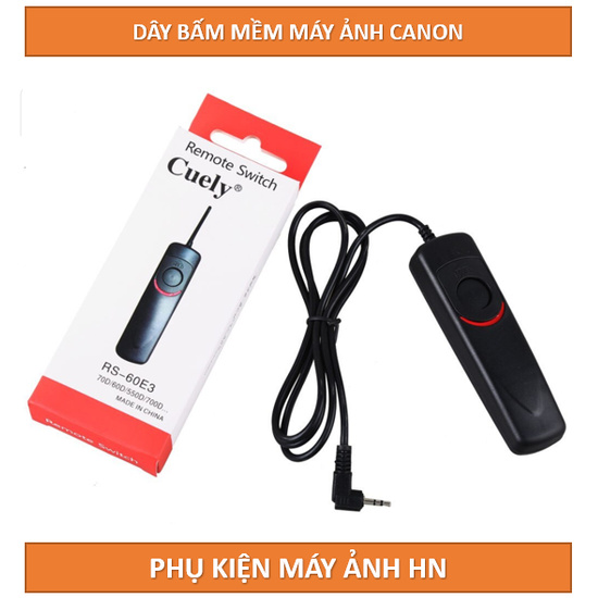 Dây Bấm Mềm Điều Khiển Máy Ảnh Canon/Nikon/Fujifilm