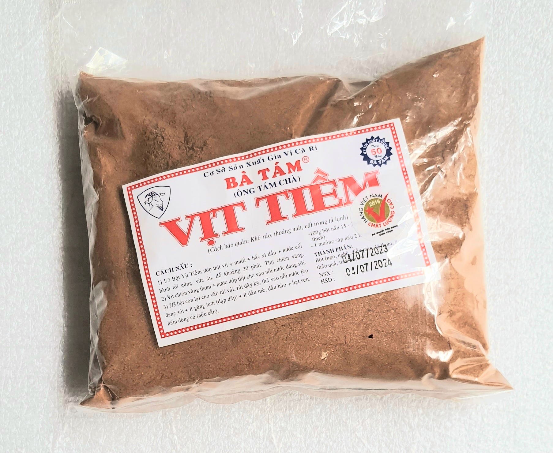 Bột thơm bột gia vị nấu mì vịt tiềm bà tám gói 500g